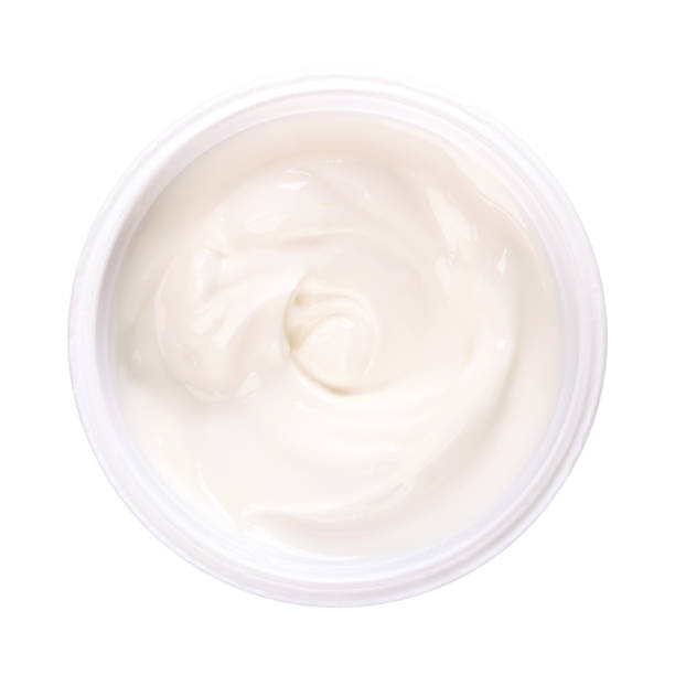istock Cream yogurt, stirred with 10 percent fat content, in a plastic cup 1500329450