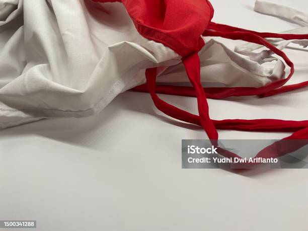 Red Pouch Over White Background Stock Photo - Download Image Now - Above,  Animal Pouch, Bag - iStock