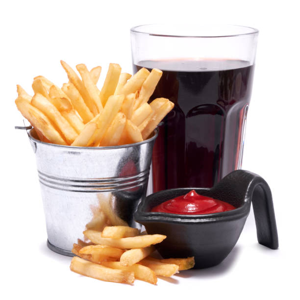 istock French fries potatoes in stylized metallic bucket isolated on white background 1500343748