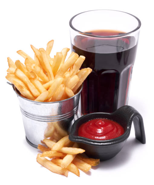 istock French fries potatoes in stylized metallic bucket isolated on white background 1500343749