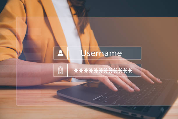 istock Concept of cyber security, Businesswoman using computer lapop secure access to user's personal information, secure Internet access, cybersecurity, information security and encryption. 1500354064