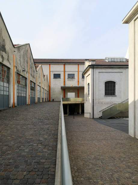 istock Courtyard of an industrial space. 1500359262