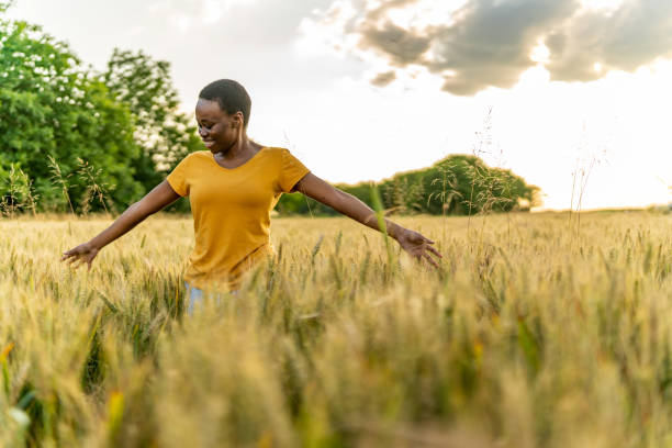 Free Stock Photo of Woman Standing in a Field | Download Free Images ...