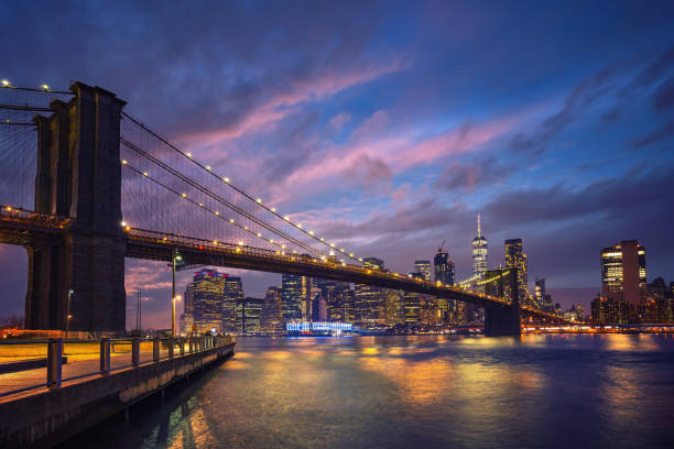 istock View on Brooklyn bridge and Manhattan at dusk 1500363101