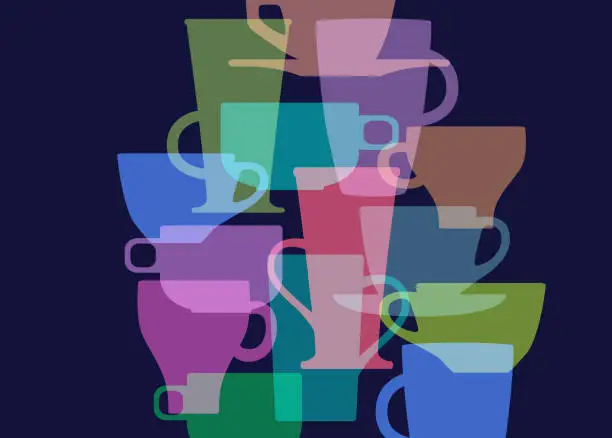 Vector illustration of Coffee Cups
