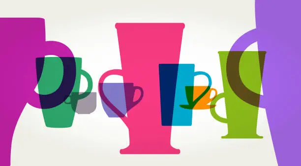 Vector illustration of Coffee Cups