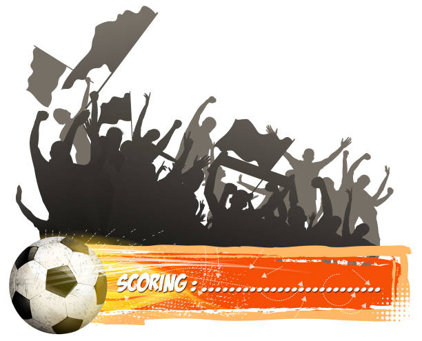 ilustrações, clipart, desenhos animados e ícones de pontuação de jogo - soccer goal net winning