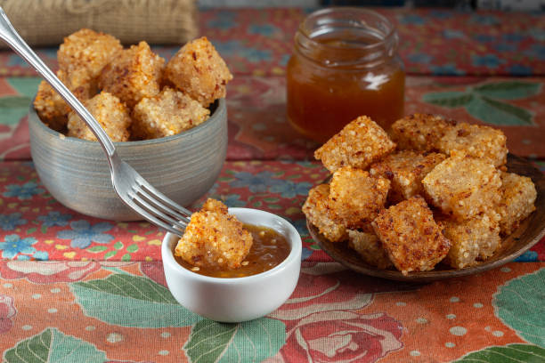 istock Tapioca dadinhos, snacks made from tapioca, coalho cheese dadinhos 1500381827
