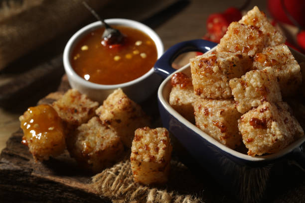 istock Tapioca dadinhos, snacks made from tapioca, coalho cheese dadinhos 1500382370