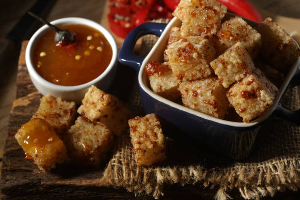 istock Tapioca dadinhos, snacks made from tapioca, coalho cheese dadinhos 1500382373