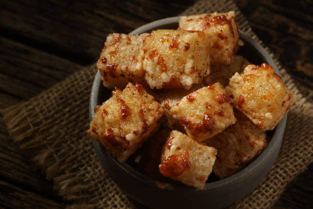 istock Tapioca dadinhos, snacks made from tapioca, coalho cheese dadinhos 1500382510