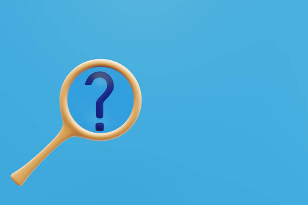 istock Question in a magnifying glass, searching for an idea. 3d rendering 1500395756