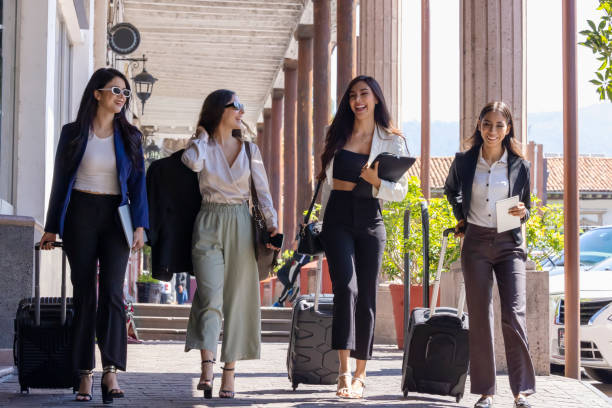 istock Successful women walking down the street 1500407737