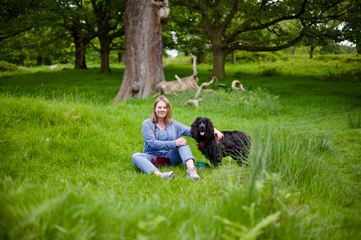 Keeping young and active - A walk with the dog