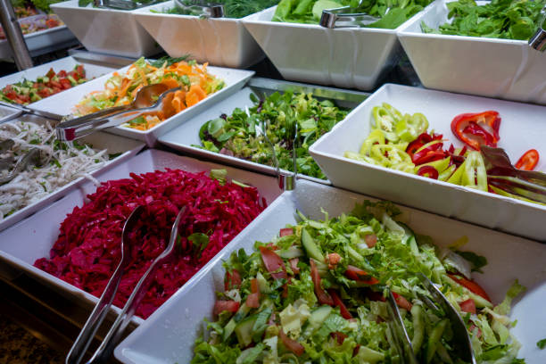 istock Delicious salads at the hotel buffet 1500415855