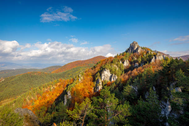 istock Mountain landscape during autumn morning. 1500417306