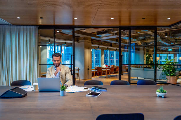 istock Business man working at the office working on a financial data. 1500424944
