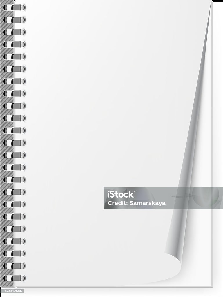 Cuaderno de notas - arte vectorial de Cuaderno con espiral libre de derechos