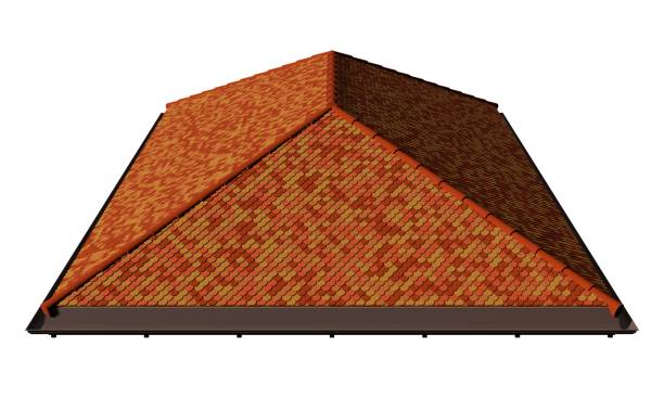 istock 3D illustration of roof material 1500440378