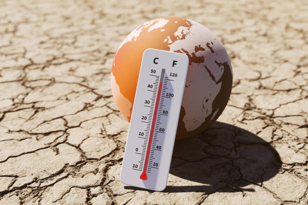 Concept image of the temperature rising due to the global abnormal high temperature phenomenon, 3d rendering Concept image of the temperature rising due to the global abnormal high temperature phenomenon, 3d rendering el nino stock pictures, royalty-free photos & images