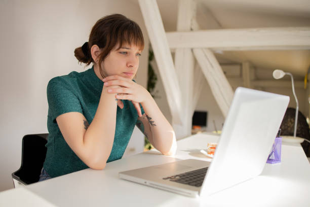 istock Young woman working from home 1500447325