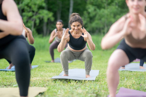 istock Outdoor Fitness Class 1500447808