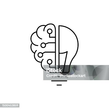 istock Artifical Intelligence Line Icon, Editable Stroke 1500453859