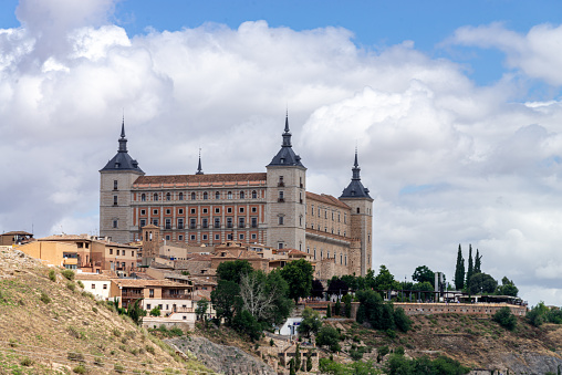 View of the Alcázar de Toledo, Spain.