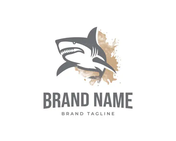 Vector illustration of sands shark logo