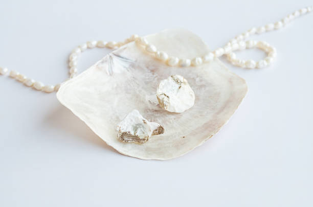istock Handcraft earrings made from seashells. 1500467678
