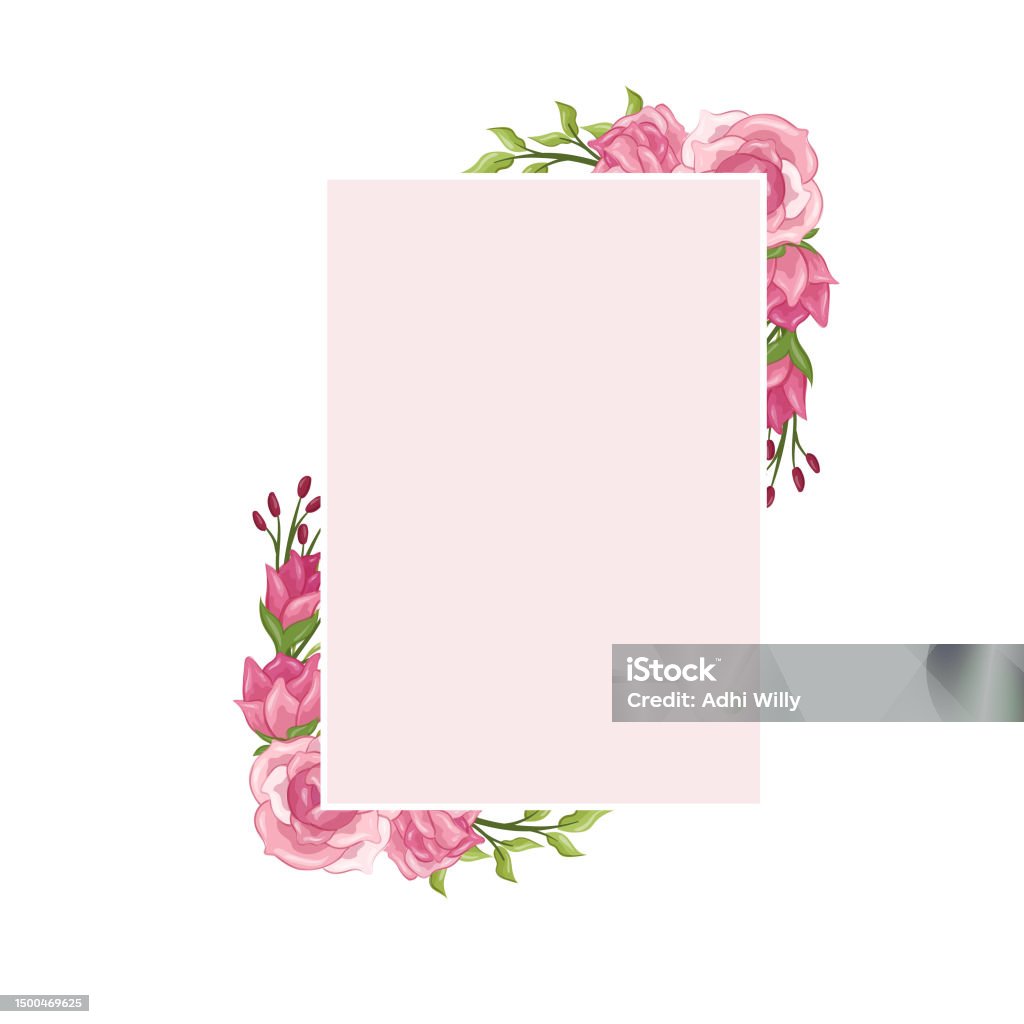 Frame Flower Design Flower Frame Design Art Illustration Stock Illustration - Download ...