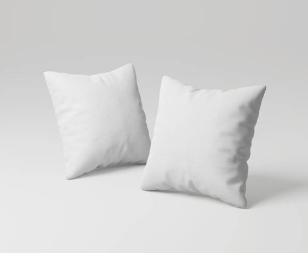 istock Square Pillow Set Mockup isolated on white Background 1500472838