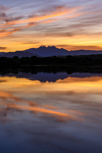 istock Sunrise over Four Peaks 1500475731