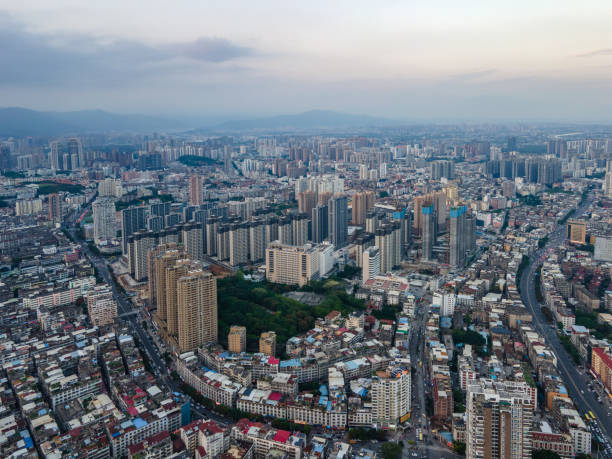 istock A city and streets lined with tall buildings 1500477432