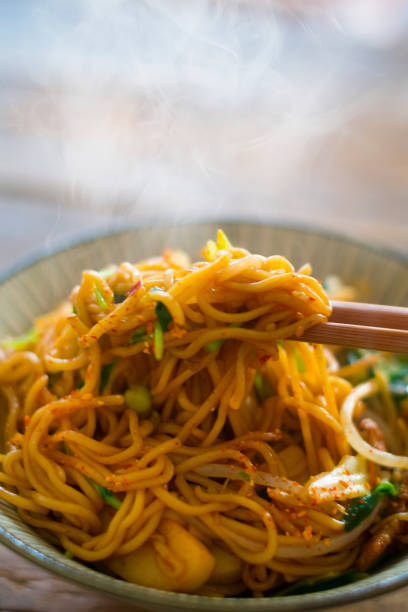 istock Yakisoba noodles in a bowl. 1500480929