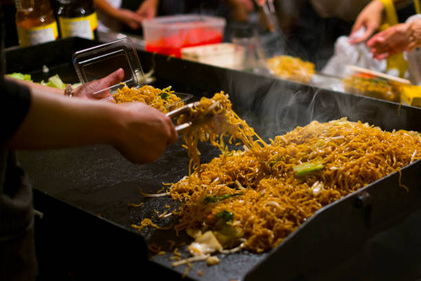 istock Yakisoba from a food stall. 1500482022
