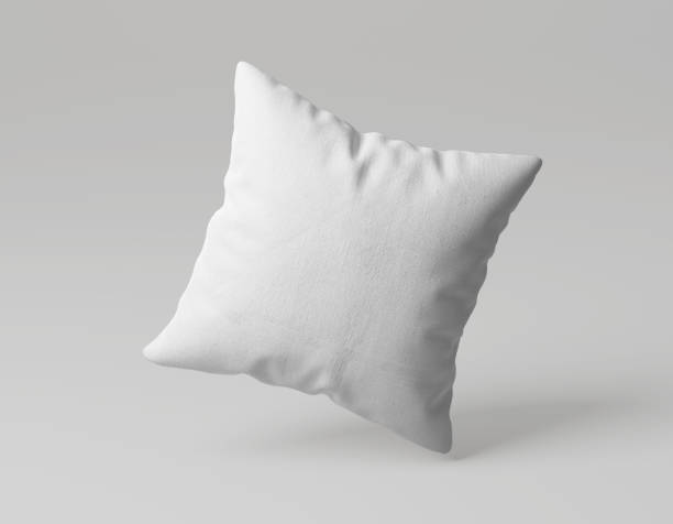 istock Premium Quality Square Pillow Cushion Mockup isolated on white Background 1500486053