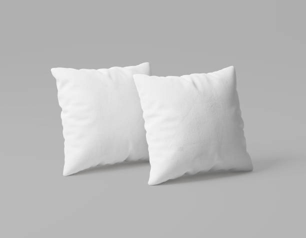 istock Square Pillow Set Mockup isolated on white Background 1500486054