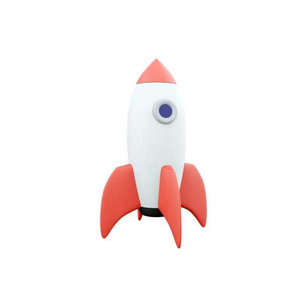 istock 3d rocket space ship launch background. Cartoon rocketship spaceship icon. 3d render Shuttle creative icon. 1500489866