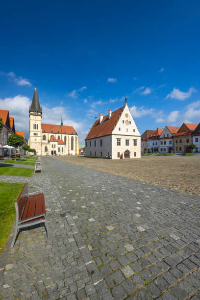 istock Medieval historical square Bardejov, UNESCO site, Slovakia 1500498124