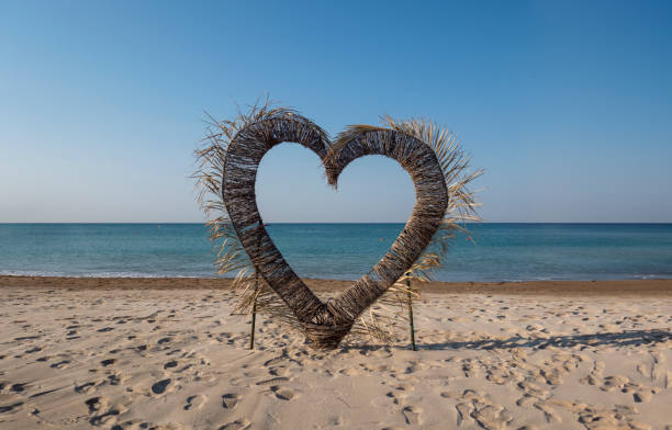 Wedding ceremony arch by the sea