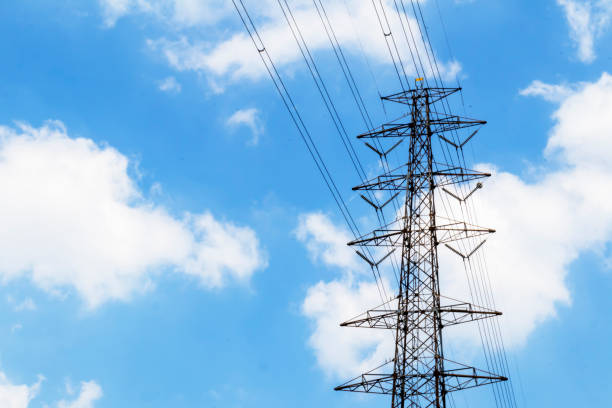 istock Large power transmission pole,electric pole 1500500798