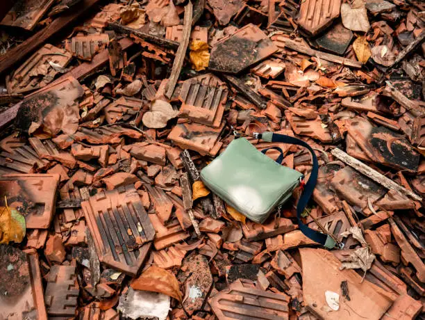 items left in the rubble are very difficult to find, unless they are taken apart