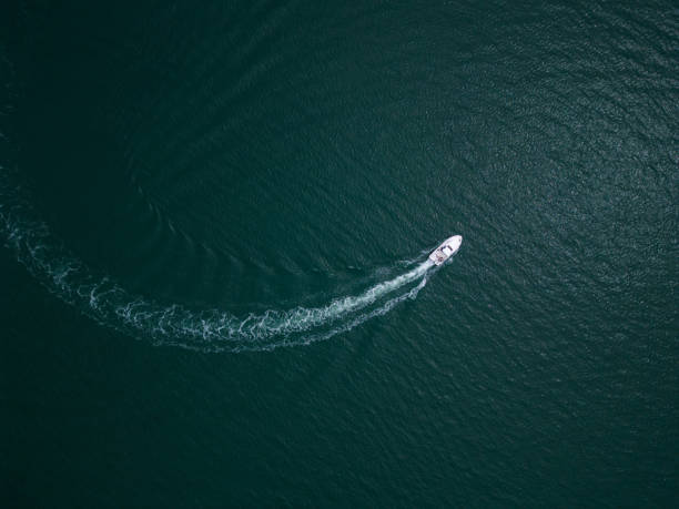 Free Stock Photo of Aerial View of a Boat on Water | Download Free ...