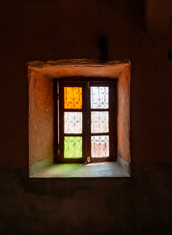 Window in a berber hose in Ait