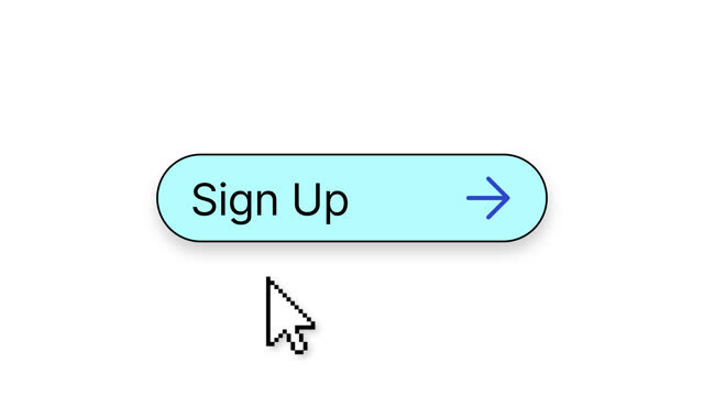 Sign up button click  animation