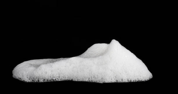 istock Combine liquid foam cubes from white soap. 1500506199