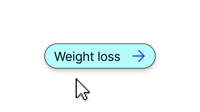 weight loss button click  animation