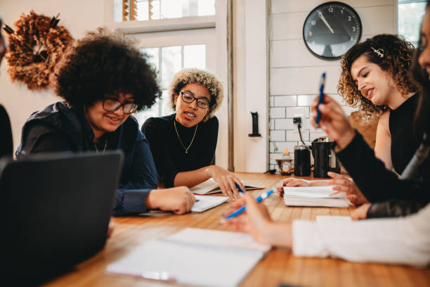 istock Friends are studying together at home 1500510994