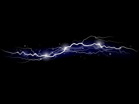 lightning strobes on black background